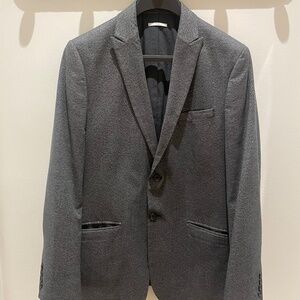 Calvin Klein Gray Slim Fit Blazer